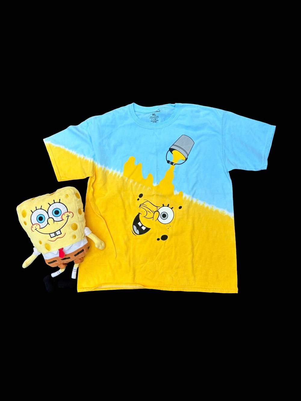 SpongeBob SquarePants Kids Two-Tone Blue & Yellow Graphic Tee